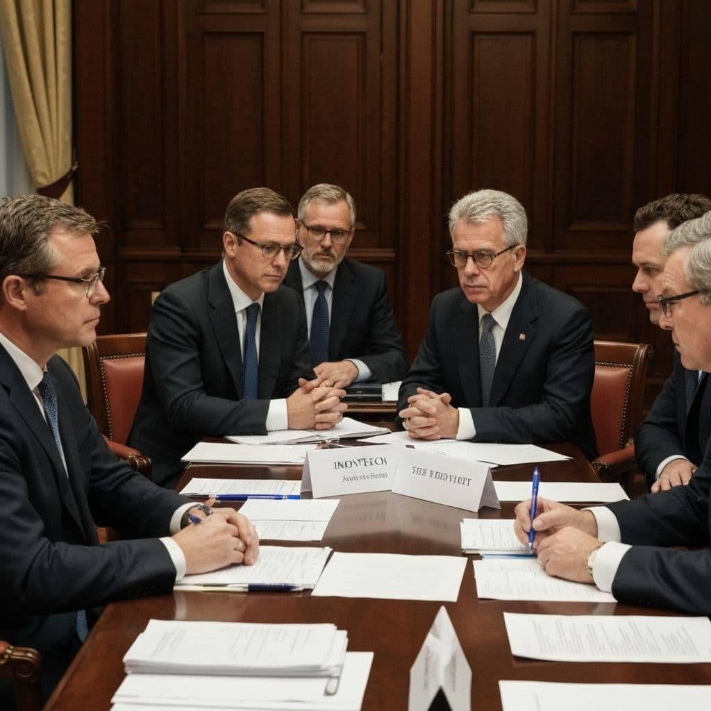 School leaders discussing responsible technology policy